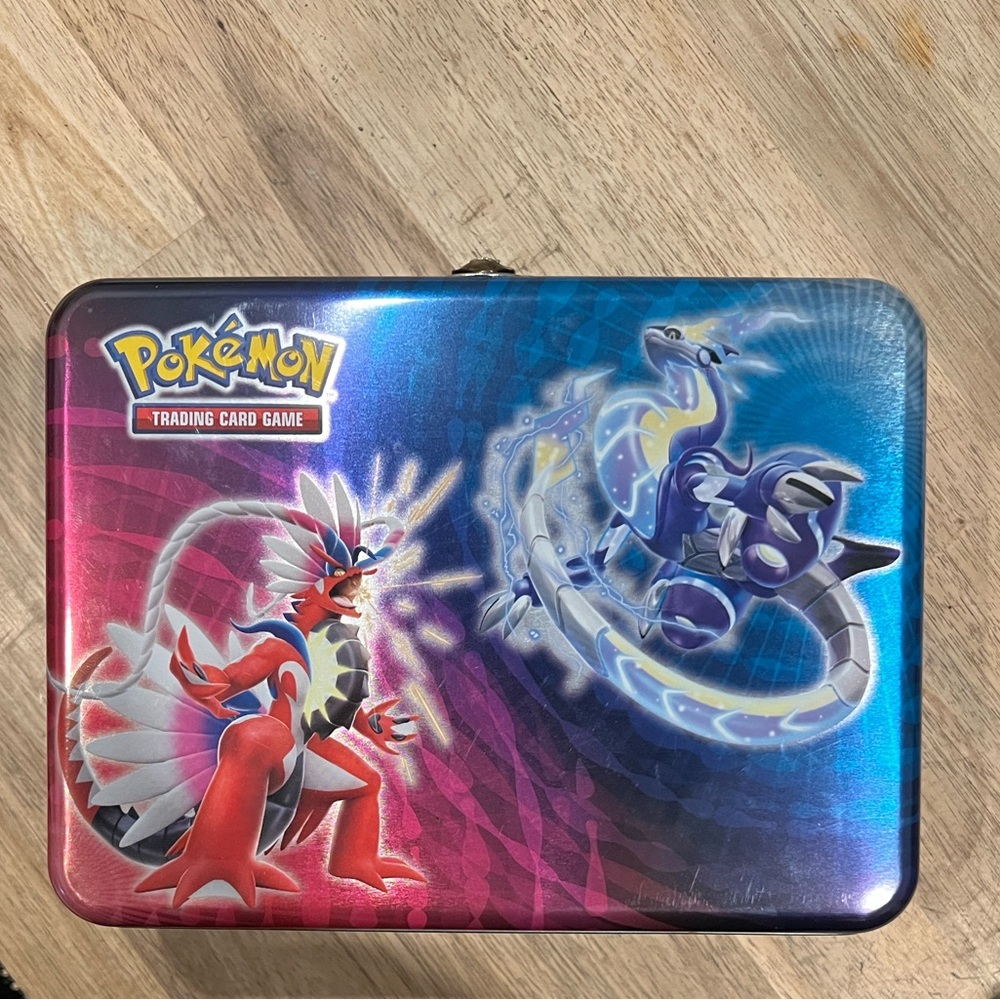 Pokemon - Trading Card Game Tin - W/ 4 Sticker Sheets & Card Binder